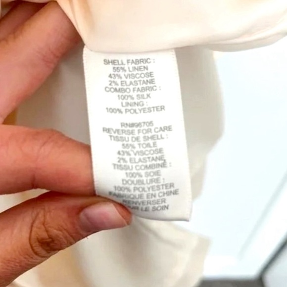 Rebecca Taylor linen silk essential twill sheath dress size S - Picture 4 of 10